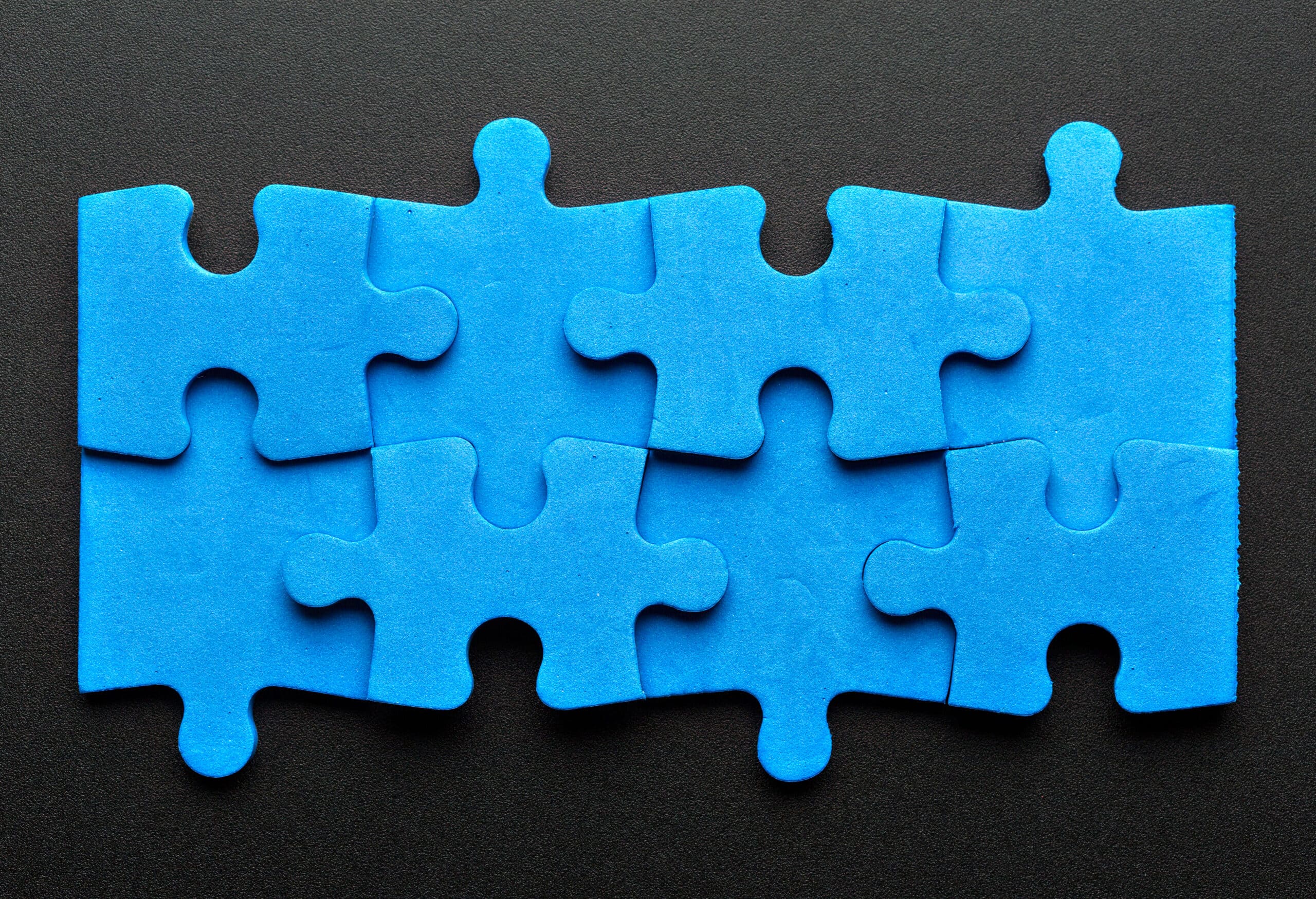 Incomplete puzzle with missing piece